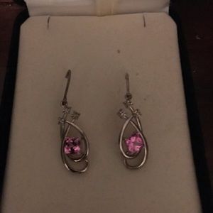 Kay Jewelers Pink Drop Earrings